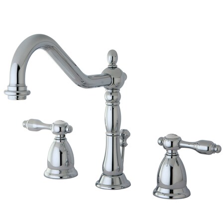Kingston Brass 8" Widespread Bathroom Faucet, Chrome KS1991TAL